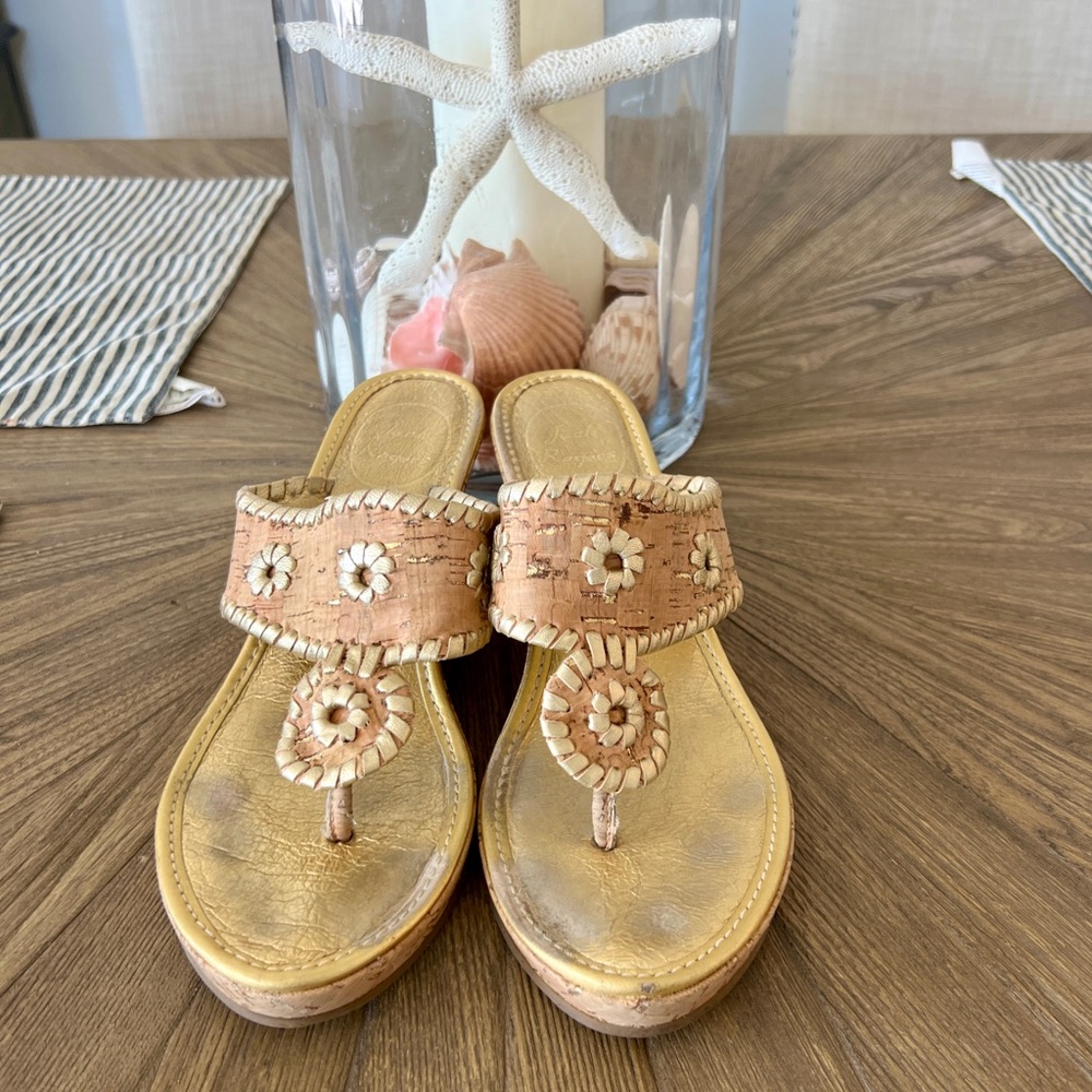 Jack Rogers wedge thong sandal